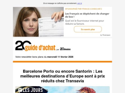 Ne manquez pas les bons plans du jour !