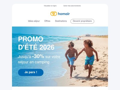 ☀️ Place à l’été : jusqu’à -30 % sur vos vacances !