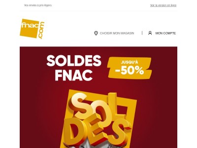 Les Soldes Fnac sont officiellement lancés !