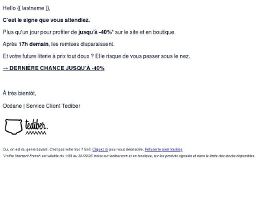 Jusqu'à -40% : c'est la fin !