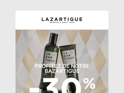 🌟 Bazartigue : -30% sur une sélection de soins
