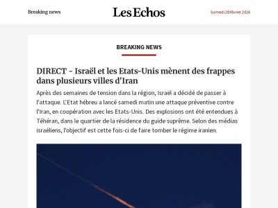 DIRECT - Israël et les Etats-Unis mènent des frappes sur l'Iran