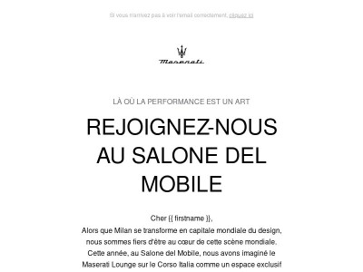 Vivez les émotions de la ville du design avec Maserati.