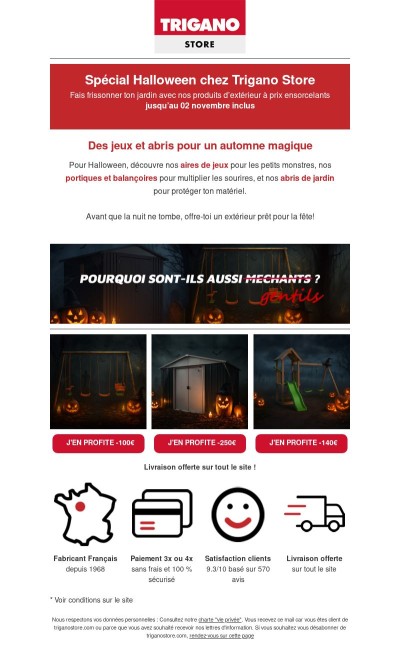 Prépare ton jardin pour Halloween avec Trigano Store