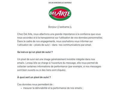Information sur nos communications