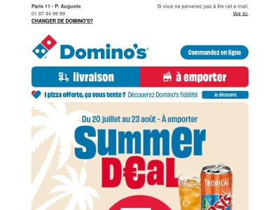 ☀️ Summer Deal : vos pizzas à 7€ vous attendent.