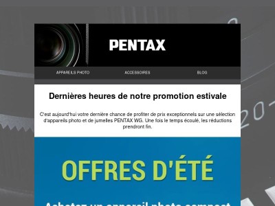 Dernière chance – L'offre prend fin aujourd'hui