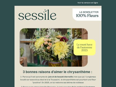 Et si la pièce phare de l'automne était une fleur ?