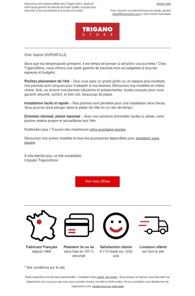🌞Votre piscine idéale vous attend chez TriganoStore !