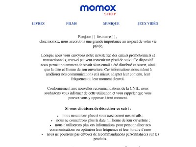 Une information concernant le suivi de nos emails