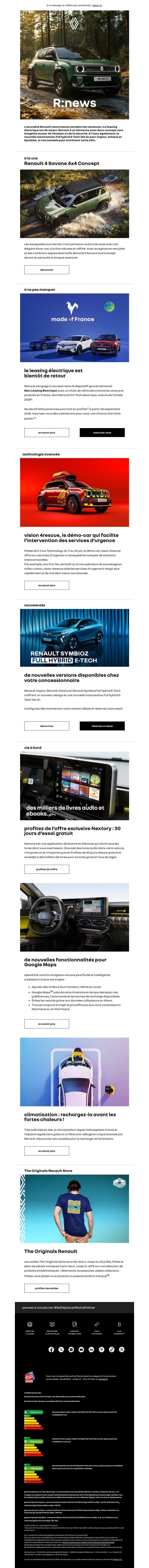 R:news | R4 est à l'honneur, et le leasing électrique est de retour !