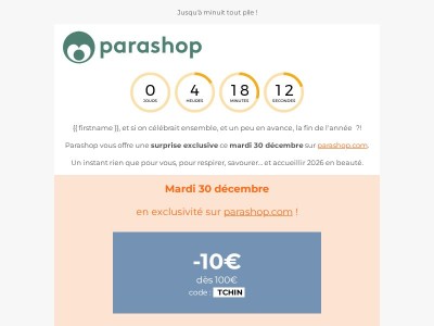 Dernières Heures ⌛ -10€ sur votre commande