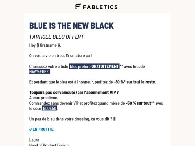 Blue is the new black 💙