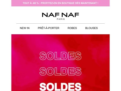 SOLDES : -60 % sur TOUT dès maintenant ! 🎉