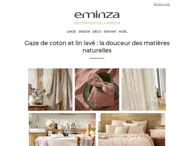 Gaze de coton et lin lavé, apportez une touche de légèreté à votre intérieur