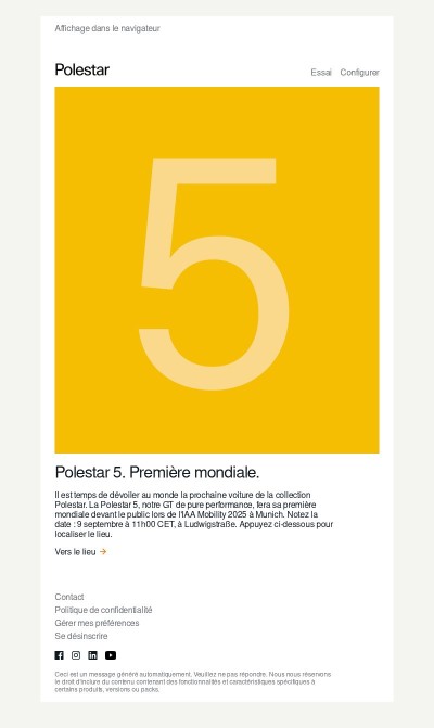 Première mondiale de Polestar 5