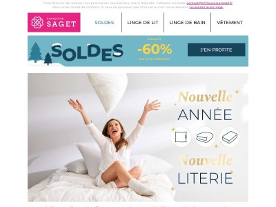 SOLDES : Jusqu'à -60% pour renouveler votre literie ! 🤍
