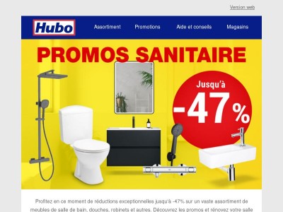 Promos sanitaire jusqu'à -47%!