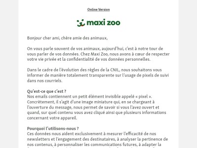 Un mot sur nos e-mails