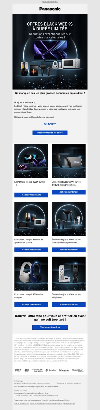 ⏰Le Black Friday continue !