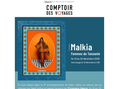 Exposition Malkia, femmes de Tanzanie - Comptoir des Voyages x Delphine Blast