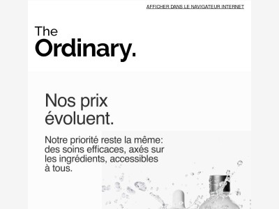Nos prix évoluent.