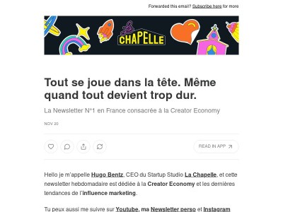 Tout se joue dans la tête. Même quand tout devient trop dur.