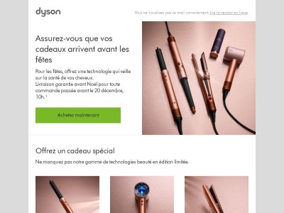 Commandez vos cadeaux de Noël avant qu'il ne soit trop tard