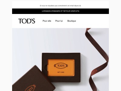 Offrez la Gift Card Tod’s