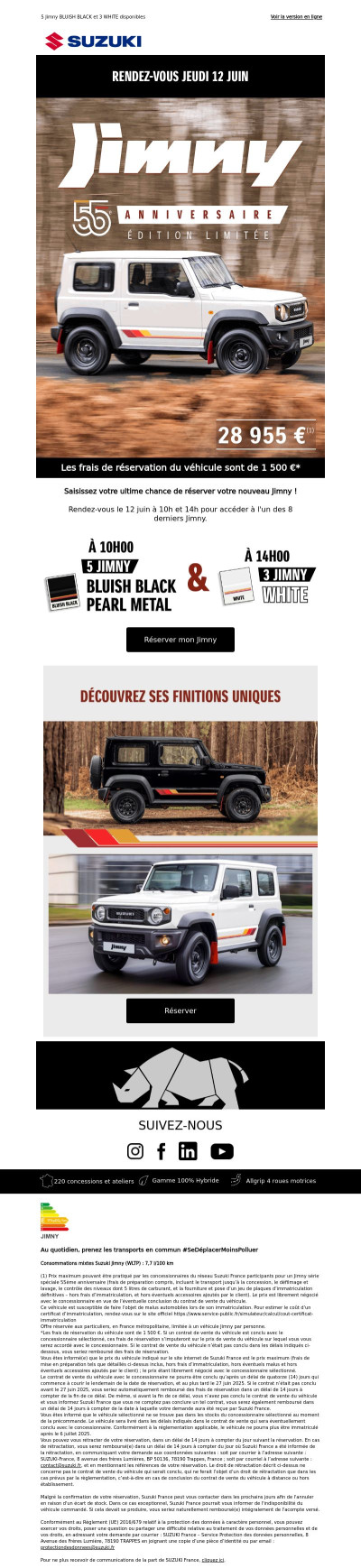 Dernière chance pour réserver votre Jimny 🚨