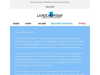 Une mise à jour concernant nos emails