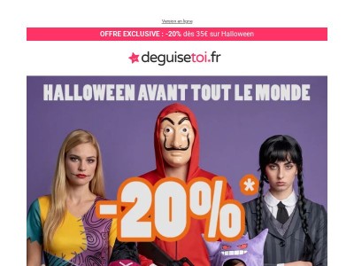 🎃 -20% pour préparer Halloween en avance !
