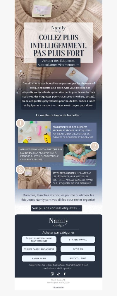 Faites durer vos étiquettes toute l'année