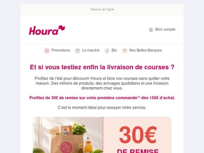 30€ de remise sur votre 1ère commande !