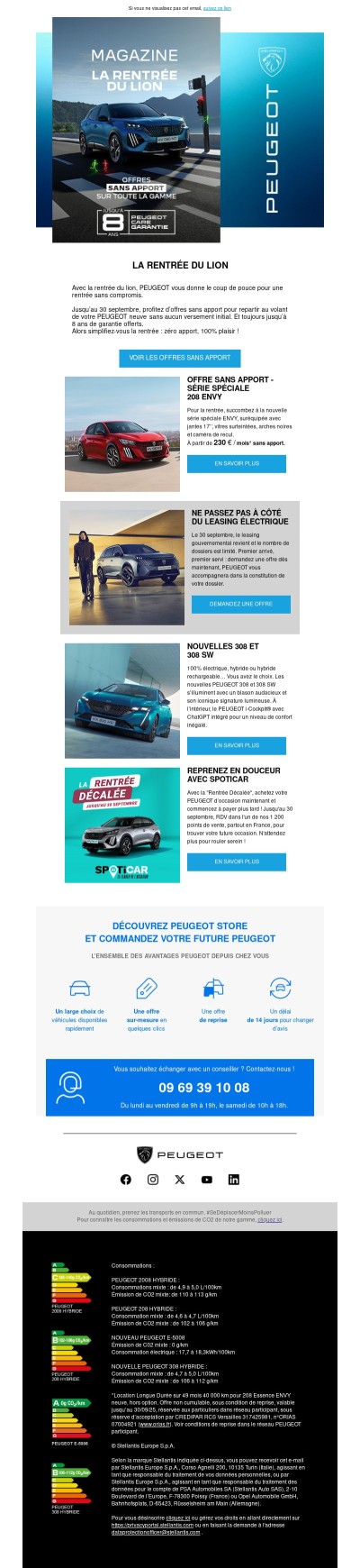 La rentrée du Lion : le coup de pouce PEUGEOT