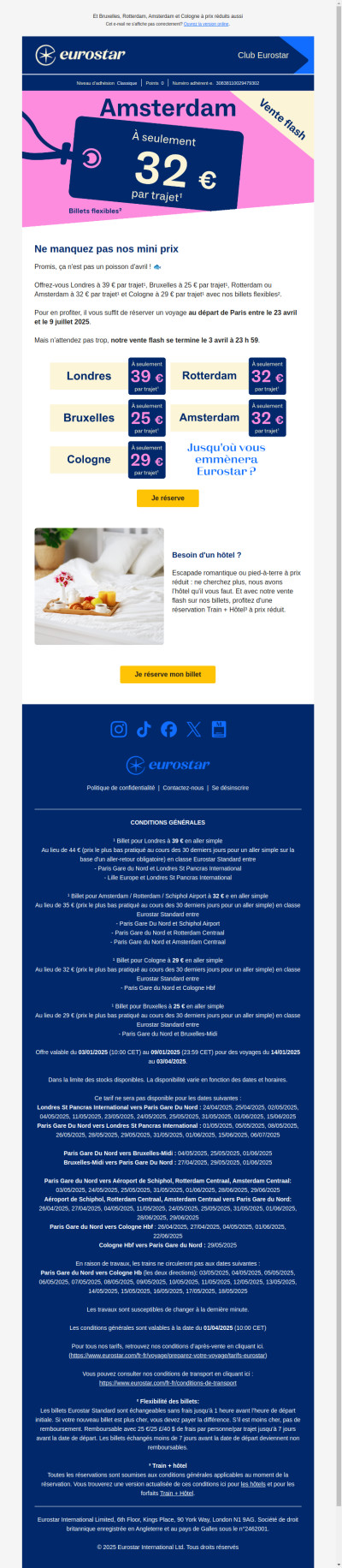 Vente flash : Londres à seulement 39 € par trajet 🤑