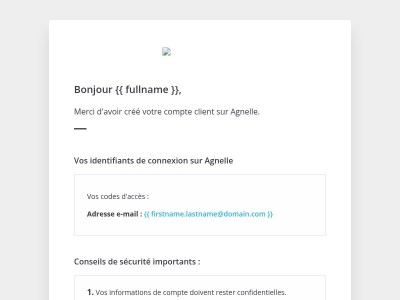 [Agnelle] Bienvenue !