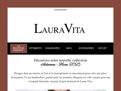 Adoptez le style Laura Vita : un mélange parfait de tradition et de modernité, où chaque sac est une invitation à exprimer votre personnalité.