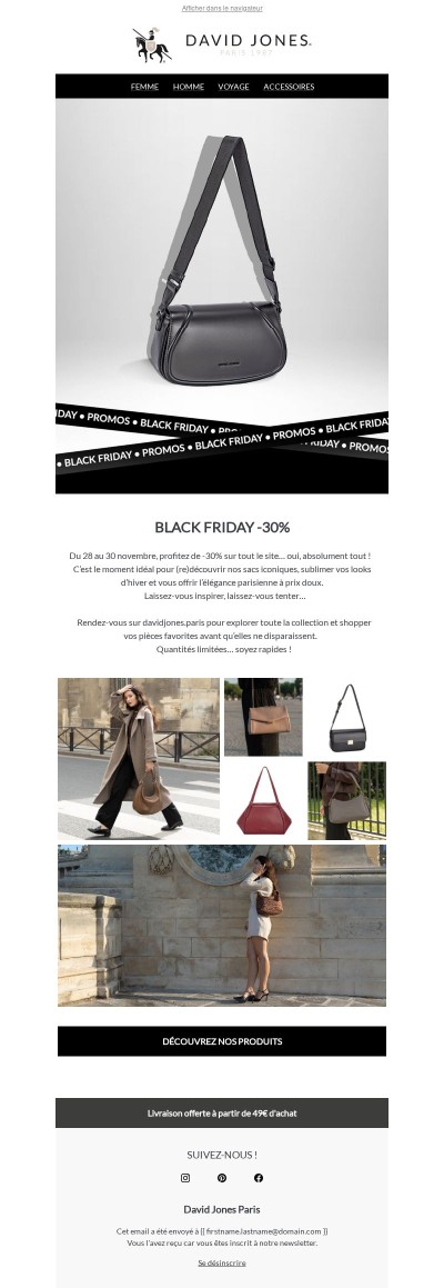 ⚫ Black Friday : -30% sur tout le site ✨