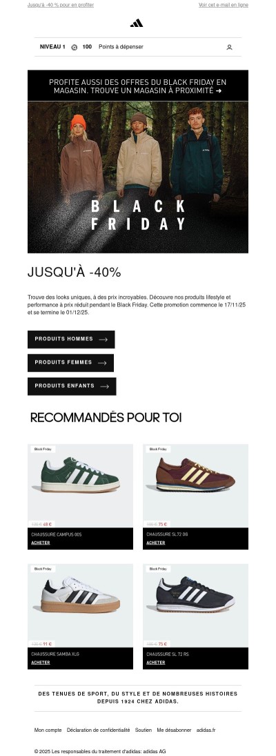 Jusqu'à -40 % pour en profiter