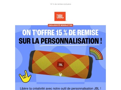 Découvre la Personnalisation JBL
