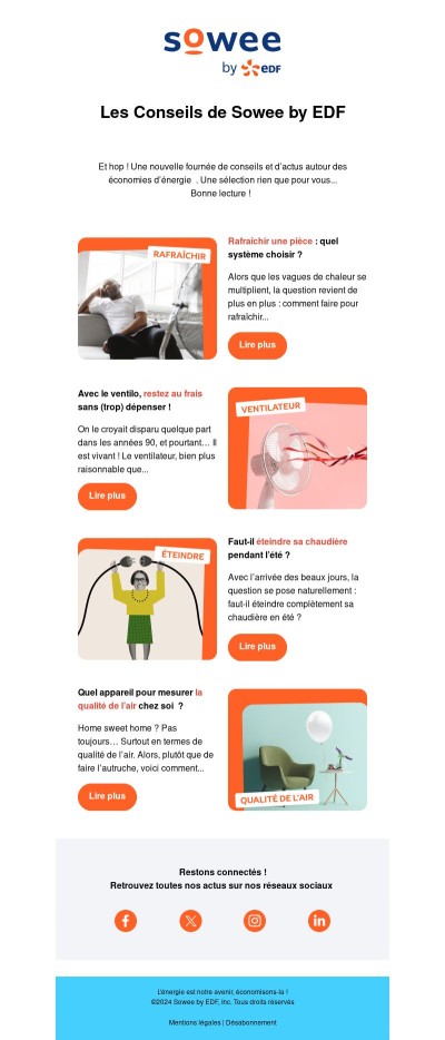 Êtes-vous bien équipé pour la fin de l’été ? Confort, clim', chaudière, tous nos conseils ! 💫