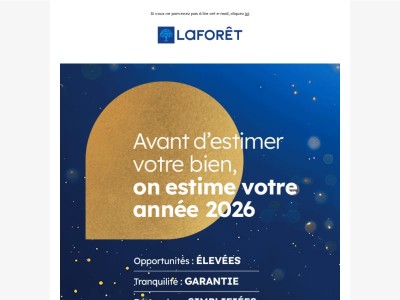 Avant d'estimer votre bien, on estime votre année 2026