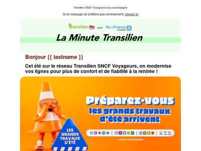 🚧 Travaux d'été sur vos lignes