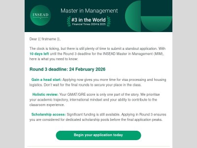 {{ firstname }}, Round 3 deadline is only 10 days away