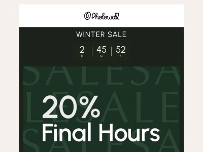 DERNIÈRES HEURES 🚨 Fin des Soldes –20%