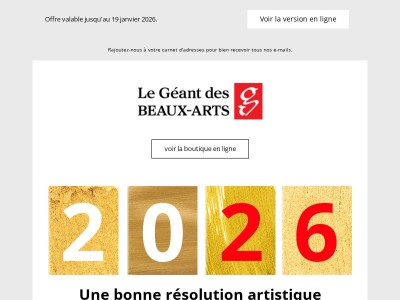 Les frais de port sont offerts dès 26€ d'achats !