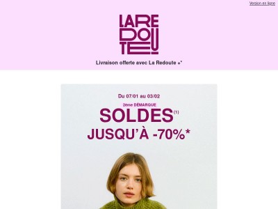 Soldes | Jusqu’à -70% : 2ème démarque 🚨