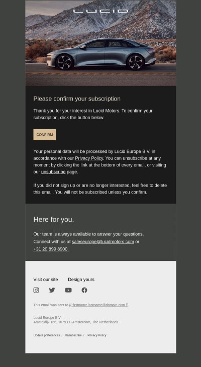 Please confirm your subscription.