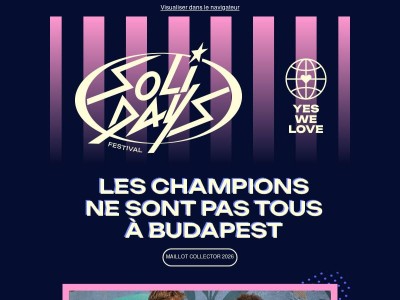 Votre festival. Votre maillot 😍